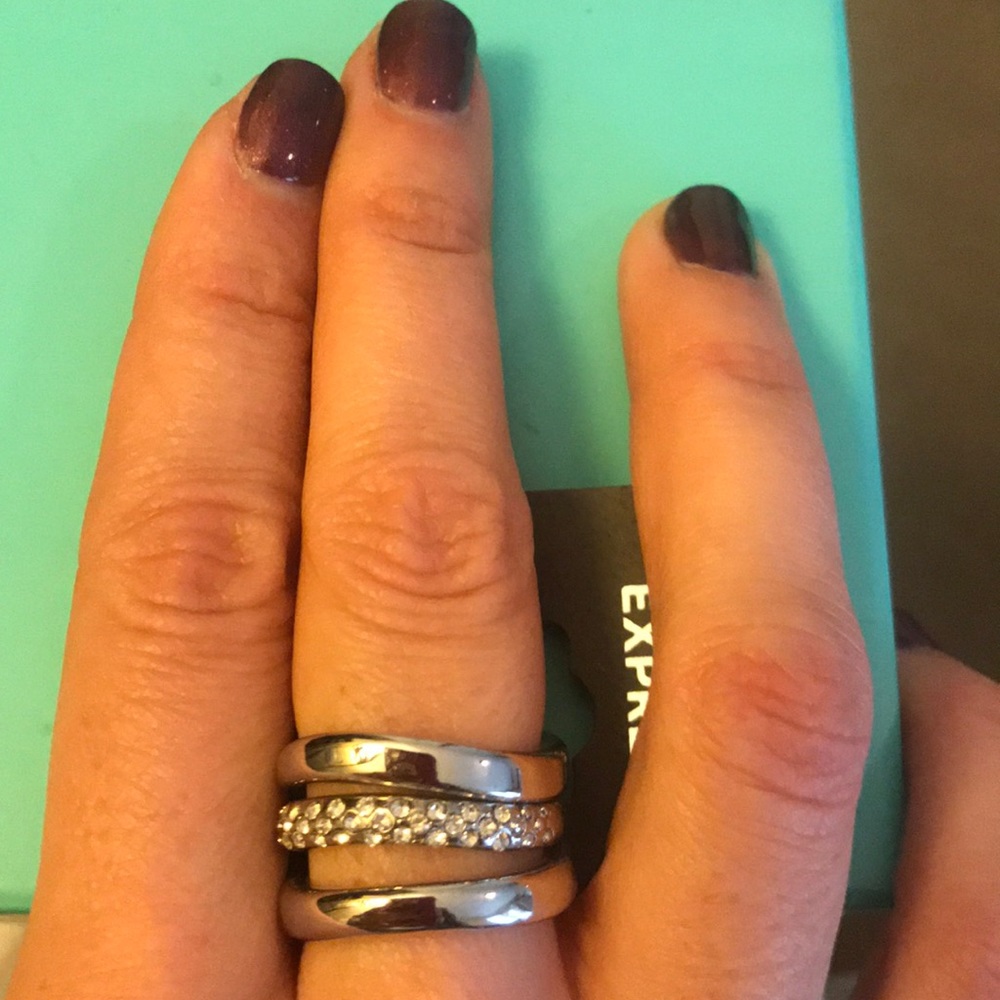 Express Stackable Silver Ring - Picture 2 of 3